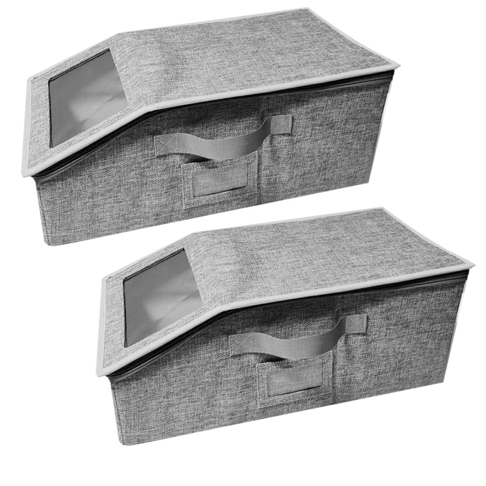 Storage boxes for shelves Exogio Stackable Storage Baseball Caps 2 PCS Hat Shelf