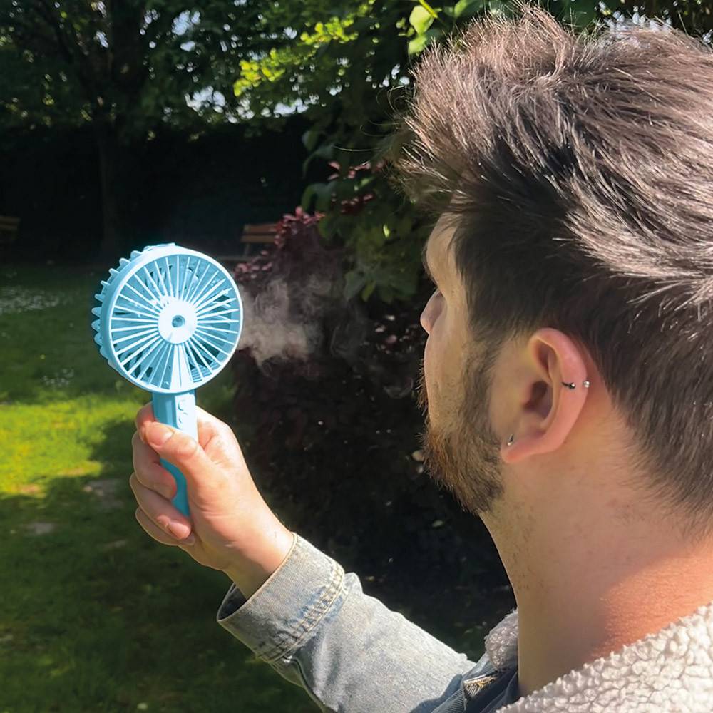Becool Rechargeable Mist Fan Blue