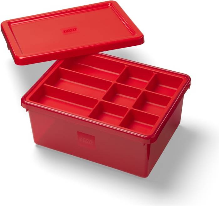 LEGO Red Compartment Storage Box