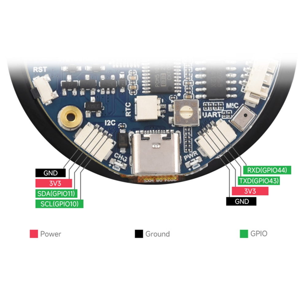 Melitt ESP32-S3 Runddisplay Entwicklungsboard
