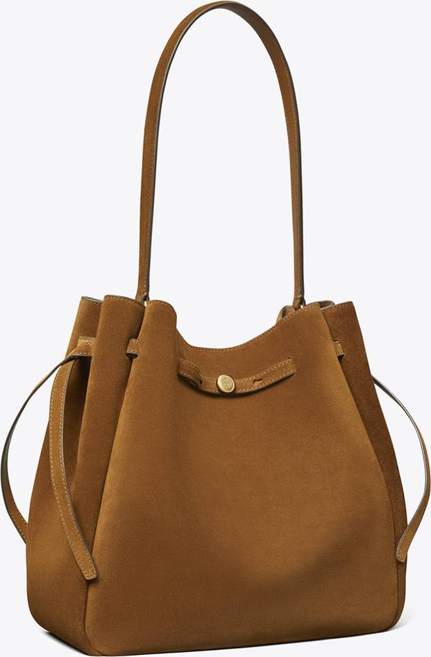 Tory Burch Romy Stor Large Bucket Bag - Brun