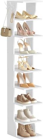 Vasagle Slim Matte White Shoe Rack