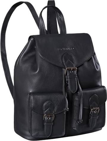 Ezra Daypack Leather Rucksack Backpack - Genuine