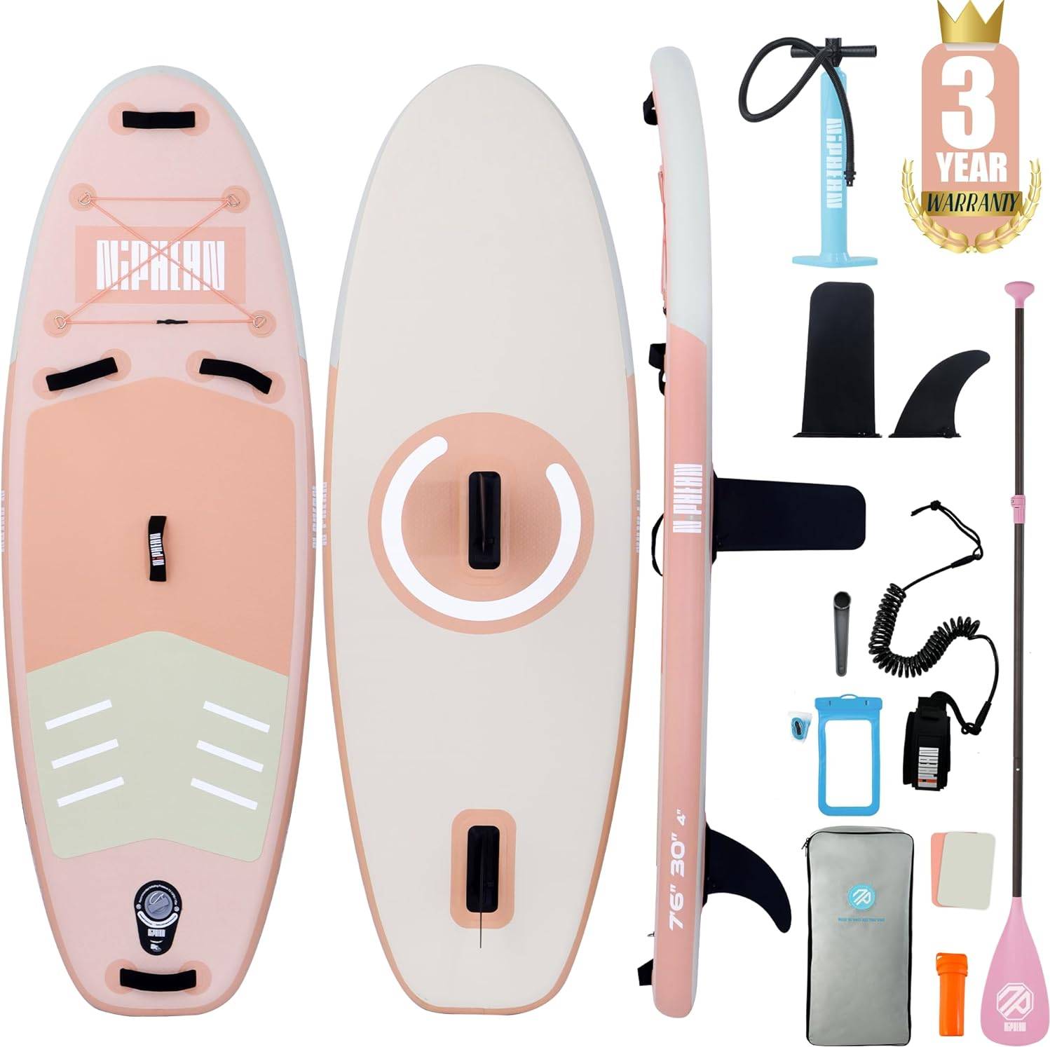Inflatable stand up paddle board Niphean Inflatable Stand Up Paddle Board