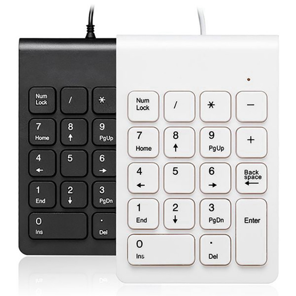 Melitt Mini USB Wired Numeric Keypad 18 Keys