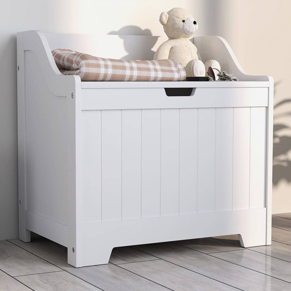 Homcom Chest Trunk With Safety Hinge Chest