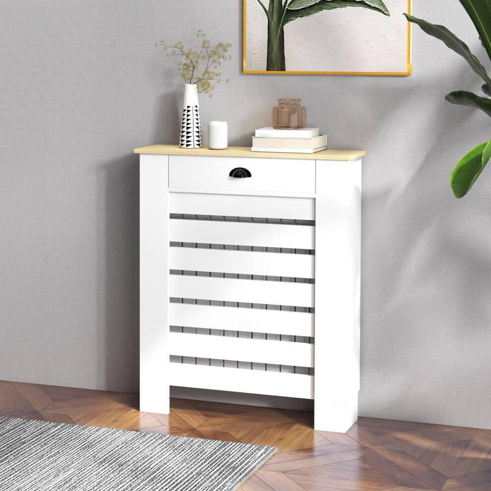 Homcom Radiator Cover With Drawer 78 cm
