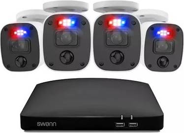 Swann cctv Swann Wired 2K DVR Security System 4 Camera Kit