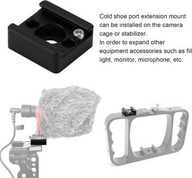 Universal Cold Shoe Mount Adapter Base Bracket