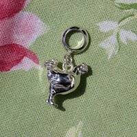 Mylee Chicken Silver Slider Charm