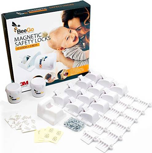 BeeGo Magnetic Safety Locks 12 Locks 2 Key