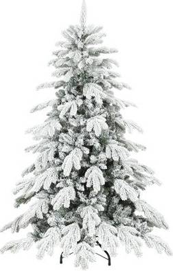 Homcom 5ft Flocked Realistic Tips Christmas Tree
