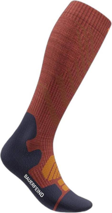 Mens compression socks Bauerfeind Merino Compression Socks Sports - Rouge