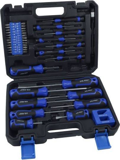 US PRO 43pc Set Bit Screwdriver