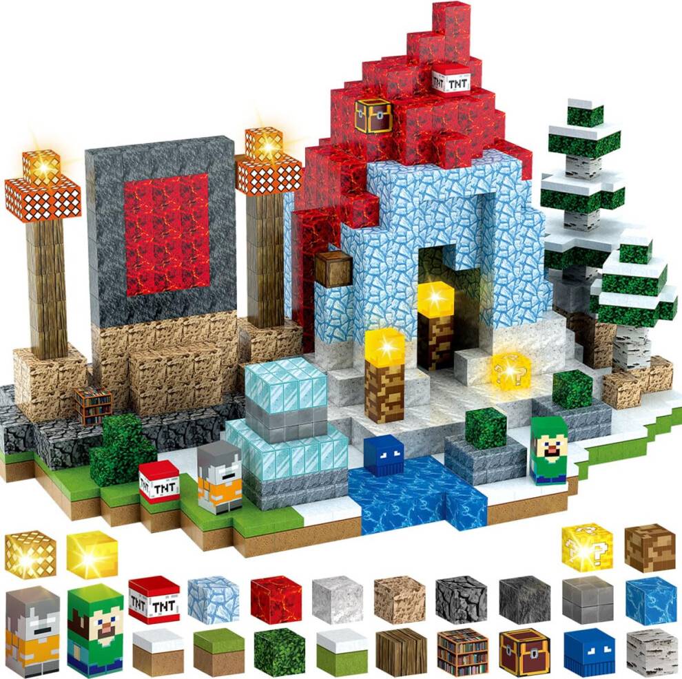 100PCS Magnetic Blocks Building Set