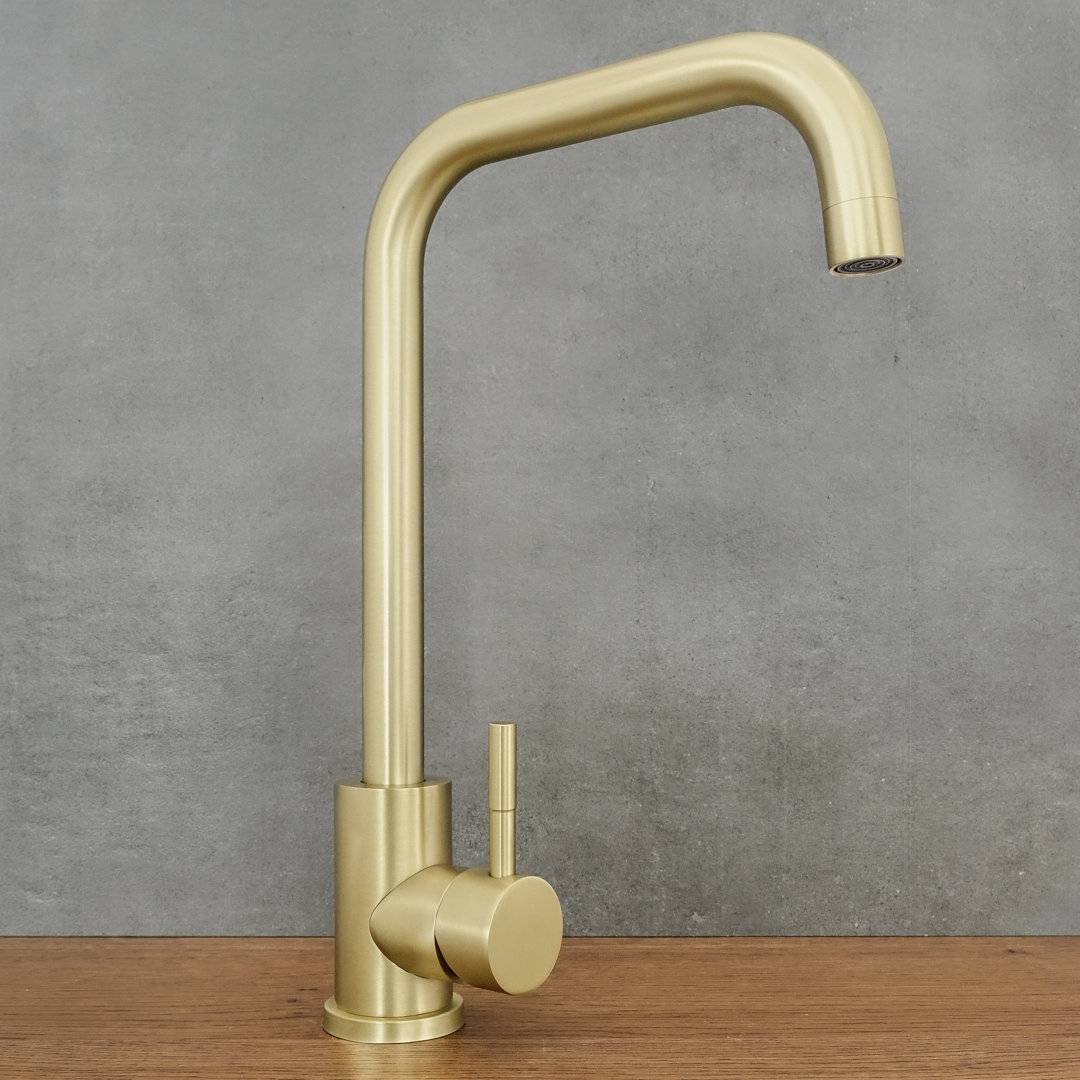 Gold kitchen tap Belfry Kitchen Faucet Mixer Tap Ronda Gold Gold