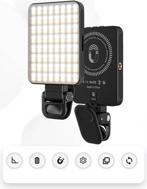 Magnetic Fill Light 360° Rotating Rgb Led