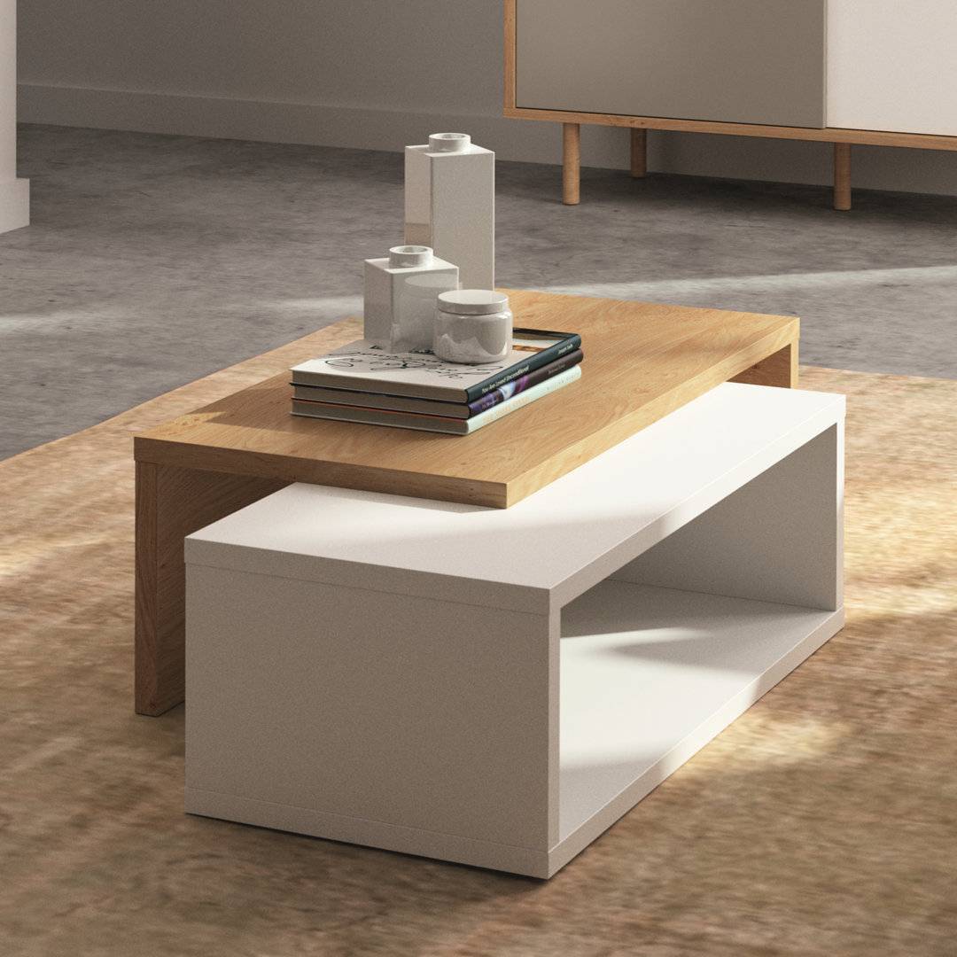 Brayden Studio Alnwick Nested Stools Coffee Table