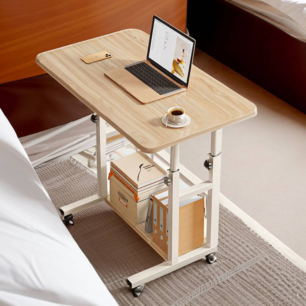 Inbox Zero 60cm Wide Adjustable Solid Wood Computer Writing Desk