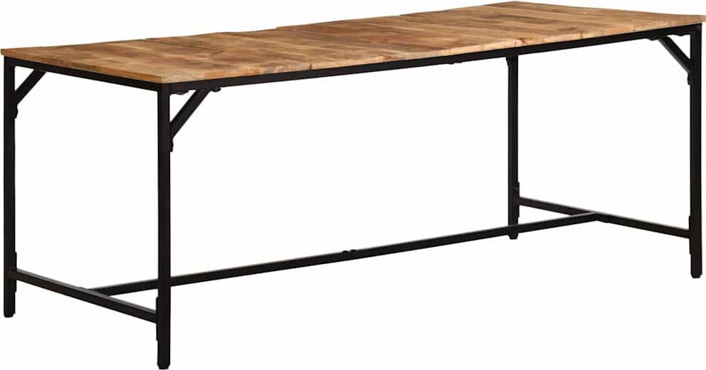 Borough Wharf Solid Wood Rough Mango Dining Table