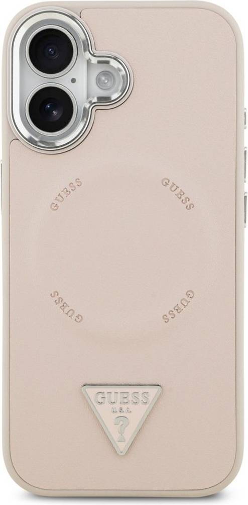 Guess iPhone 17 Triangle Logo Skal Rosa