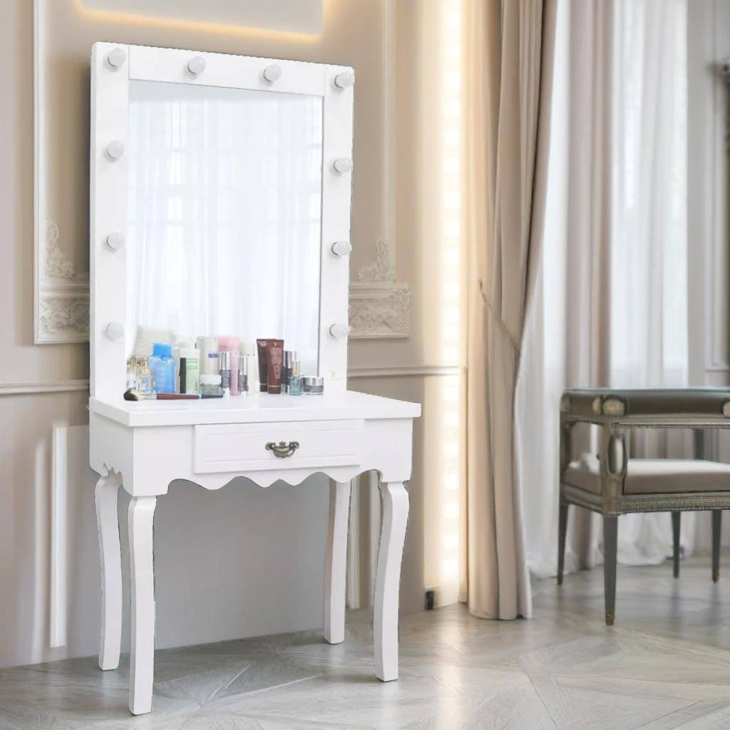 Brayden Studio Remsen with Mirror Dressing Table