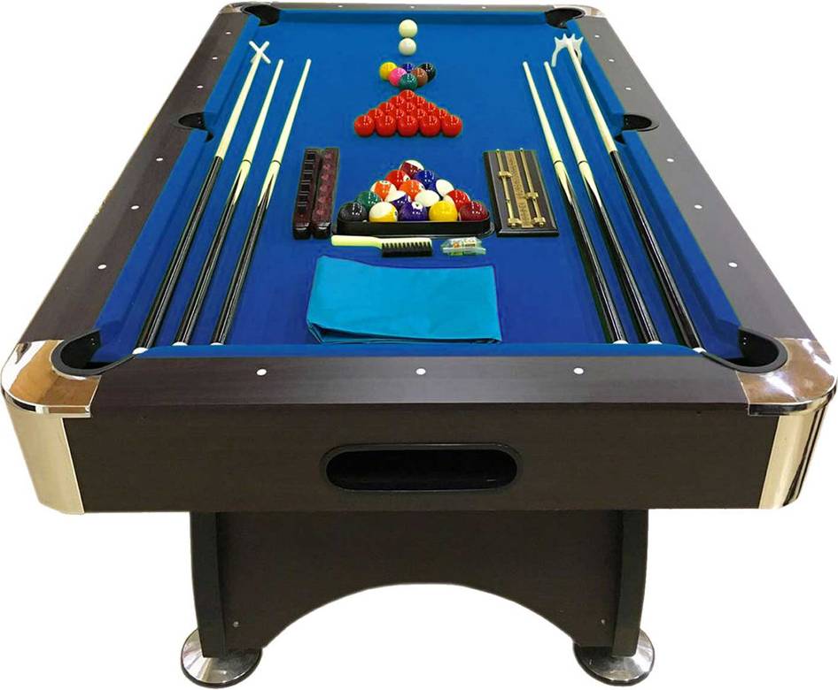 7 FT Pool Table Snooker Red Devil Blue