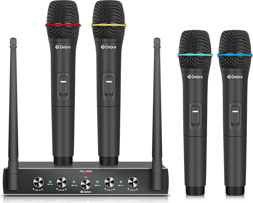 AU400 Pro 4 Channel Wireless Microphone System