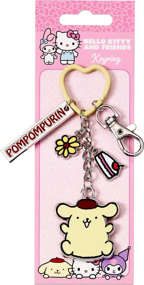 Hello Kitty Pompompurin Keyring Pendant - Multicolour