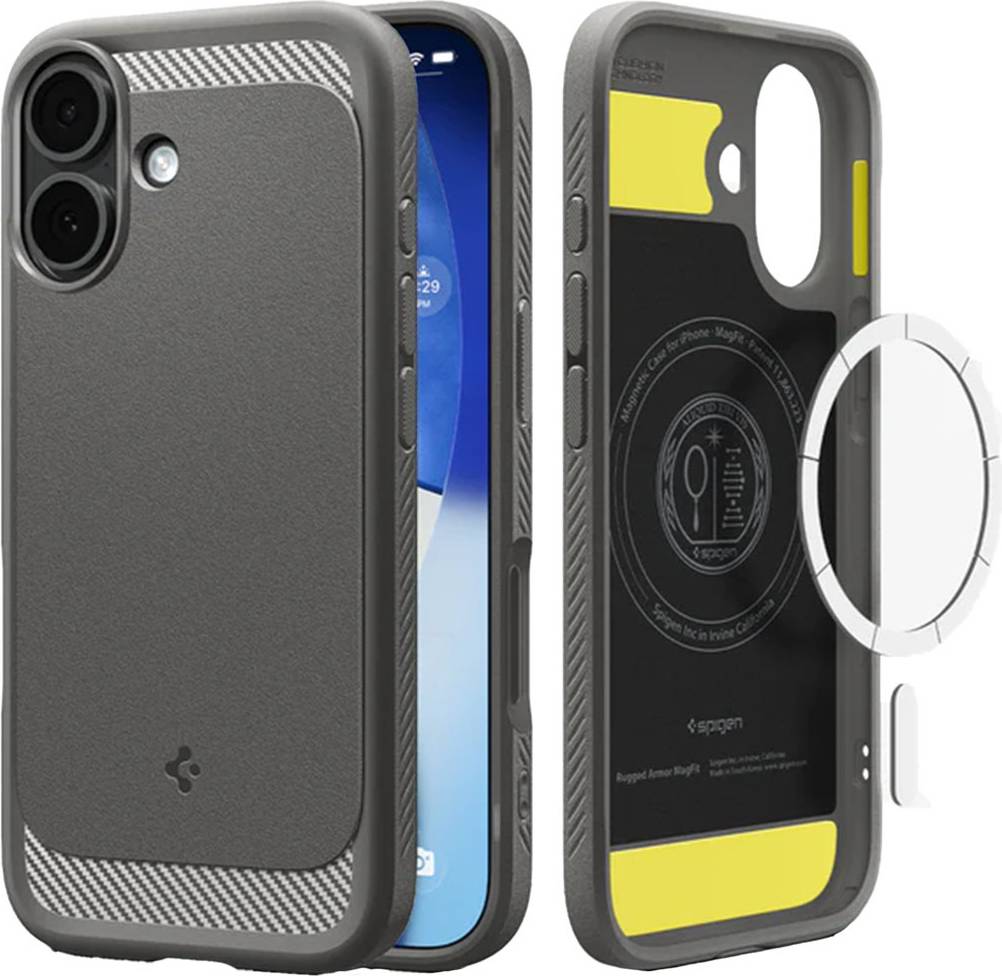 Spigen Rugged Armor MagSafe iPhone 17 Grey