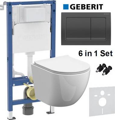 Geberit Anas Magna Rimless Pan Duofix Alpha01 Wc Frame