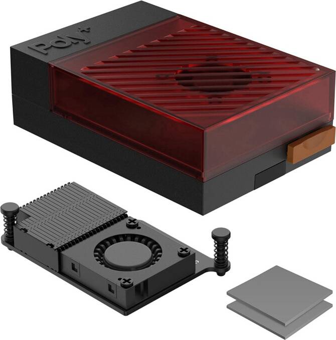 Spactz Raspberry Pi 5 Case Active Red