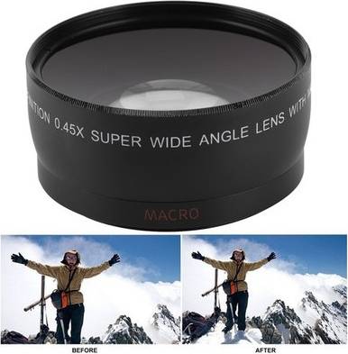 Camera Wide Angle Macro With Filter Add-On Lens