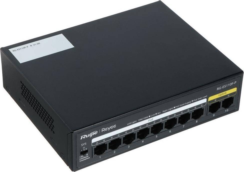 Ruijie Reyee 8p Poe Switch Clear