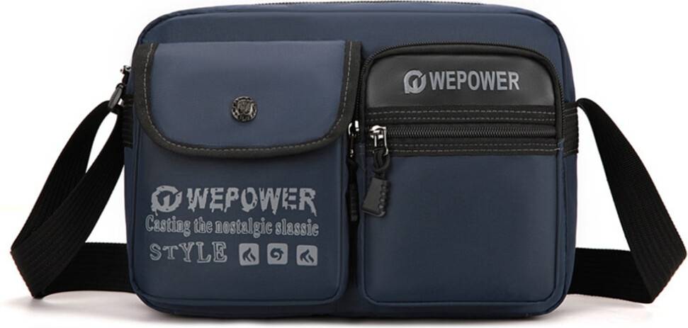 3107 Wepower 3107 Letters Pattern Square Crossbody Bag
