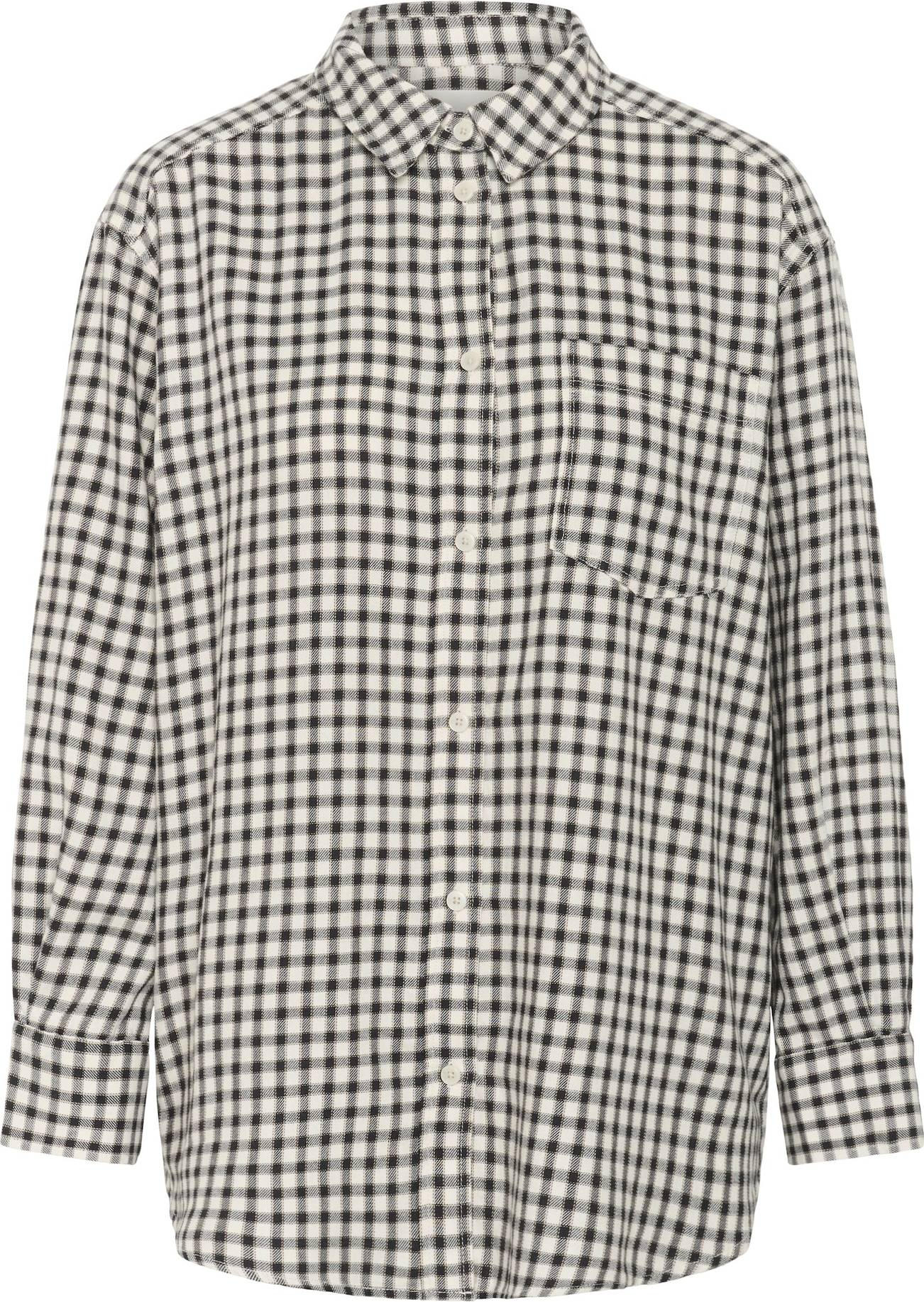 Part Two Mini Rutig Skjortblus - Mörk Marinblå