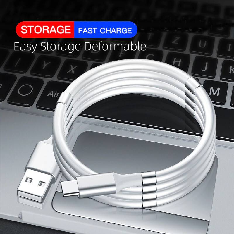 B&Q Magic Rope Magnetic Usb-C Data Cable 1m