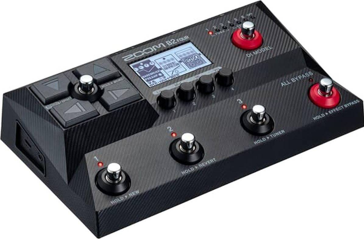 Zoom B2 Four Multi-Effects Processor Amp Emulator