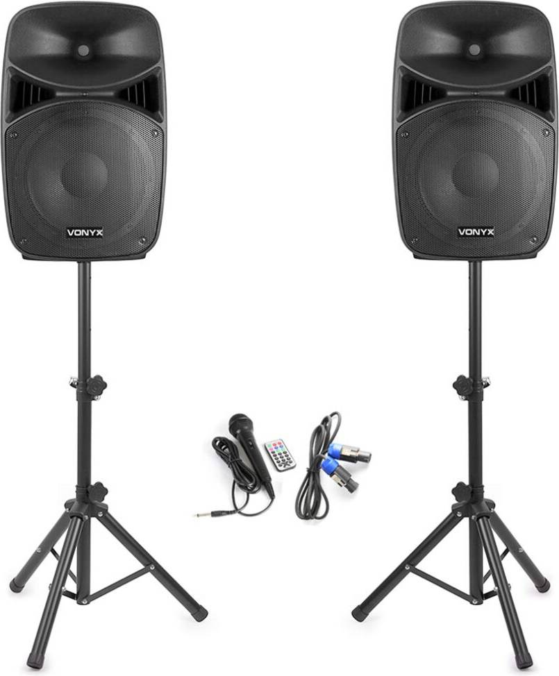 Dj speaker stands Vonyx VPS152A 15-Inch Active Party Speaker System