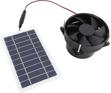 10W Solar Panel Powered Fan Kit
