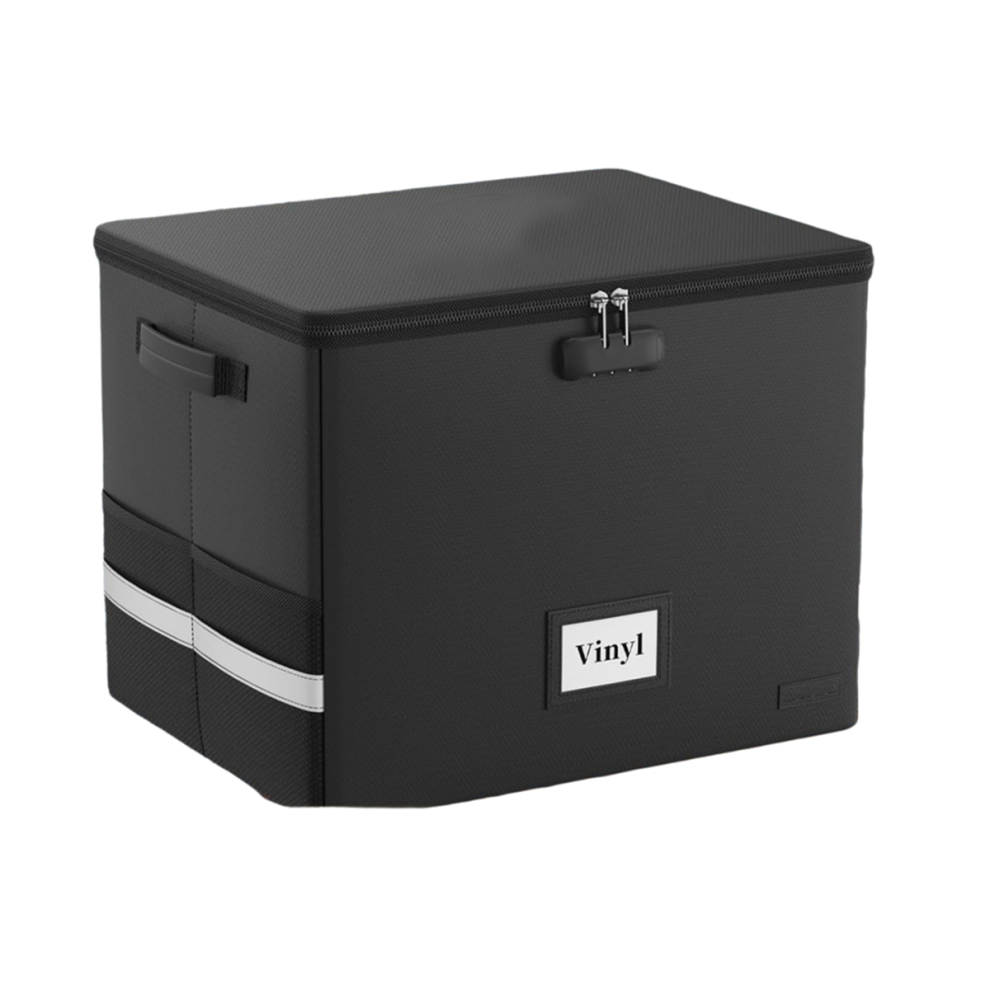 Saudism Vinyl Record Storage Box With Lock