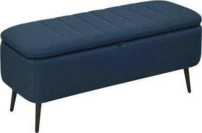 Homcom Ottoman Fabric Footstool Storage Bench