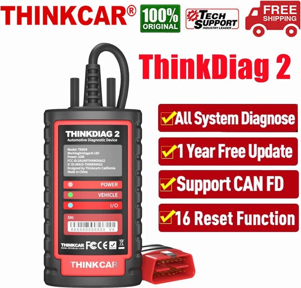 Thinkdiag 2 Obd2 Scanner Code Reader