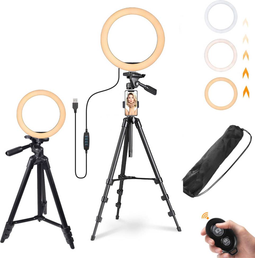 10 Inch LED Ring Light 5800K Buckle