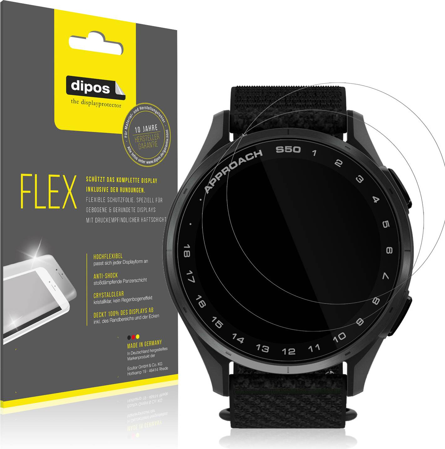 Dipos Screen Protector For Garmin Approach S50