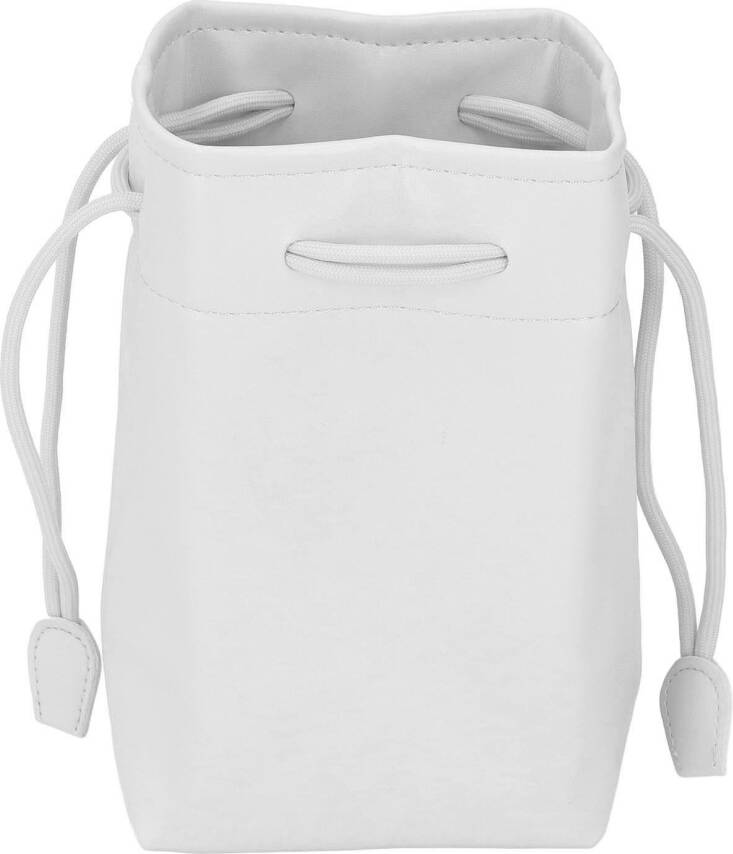 PU Leather Drawstring Pouch Bag