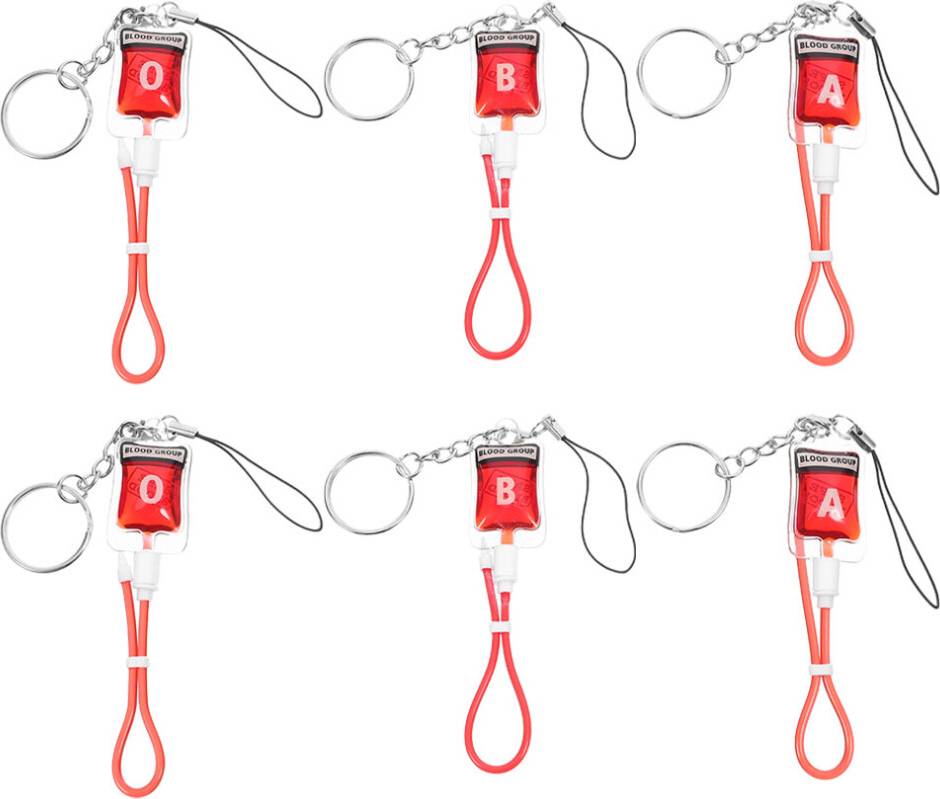 ABOOFAN 6pcs Ghost Keychain With Shape Multi Color