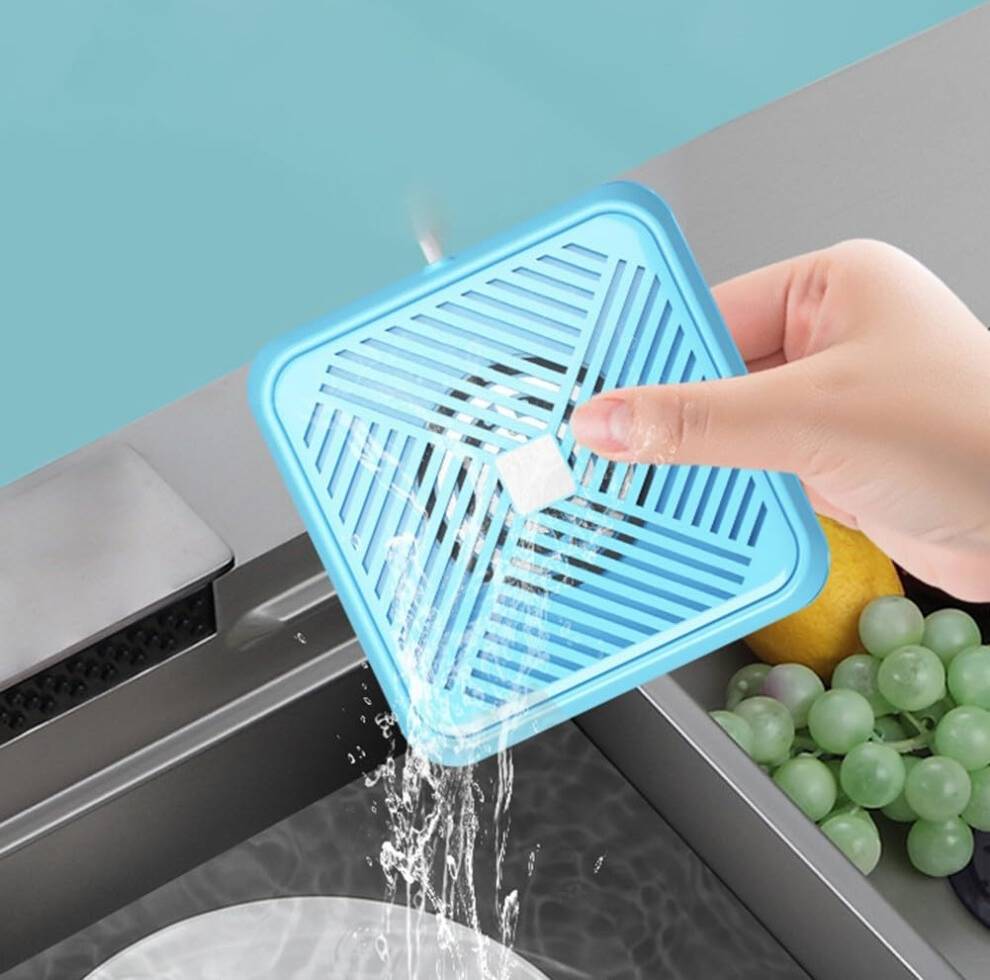 Tabletop dishwasher Kitchen Sink - Blue Colander