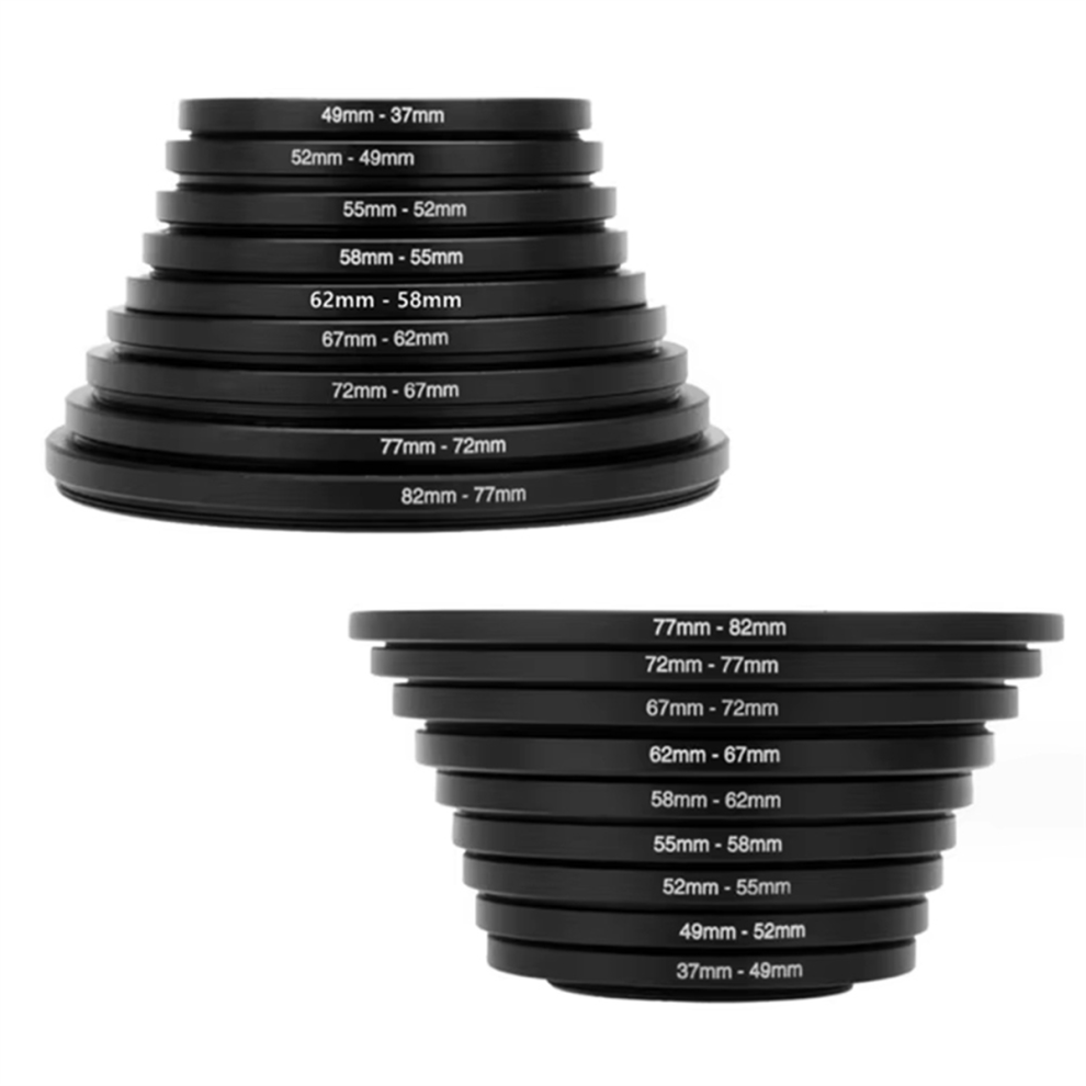 18pcs Filter Step Up Rings Lens Mount Adapter
