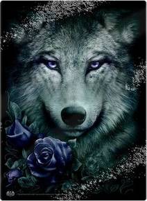 Spiral Wolf Roses Rectangular Chopping Board